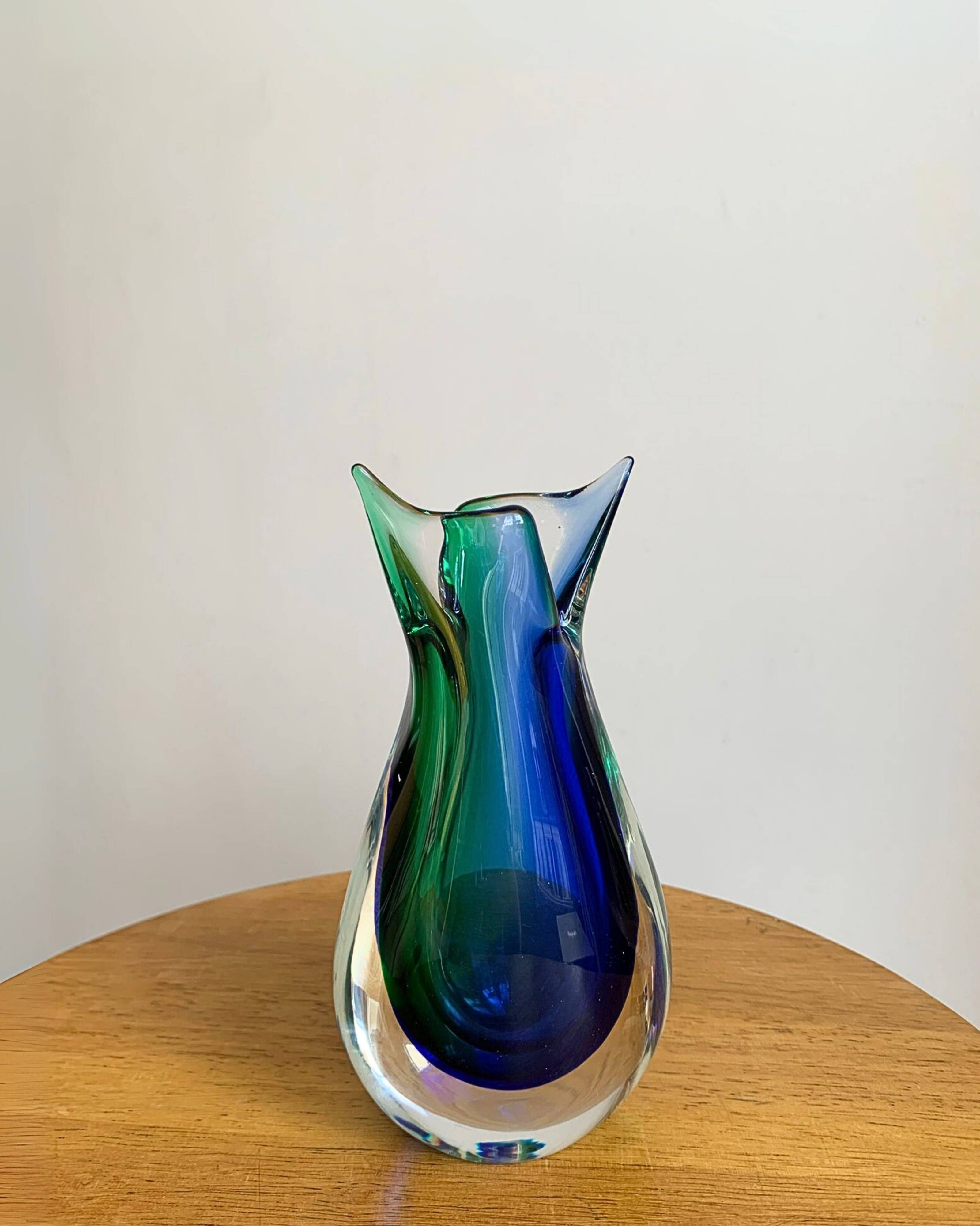 Murano glass vase in sommerso – Italy, 1960s
