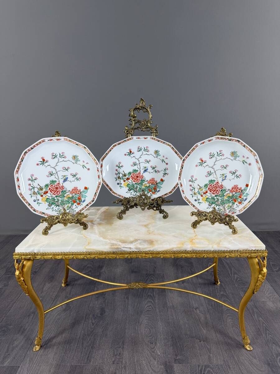 Bernardaud Limoges table service, "Hong-Kong" model, 53 pieces, 20th century.