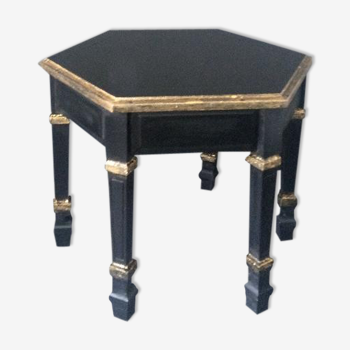 Black and gold coffee table