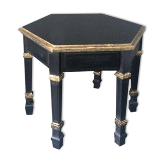 Black and gold coffee table