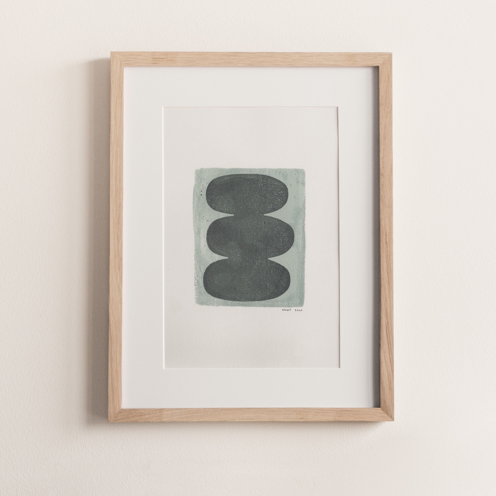 Painting on paper, abstract illustration