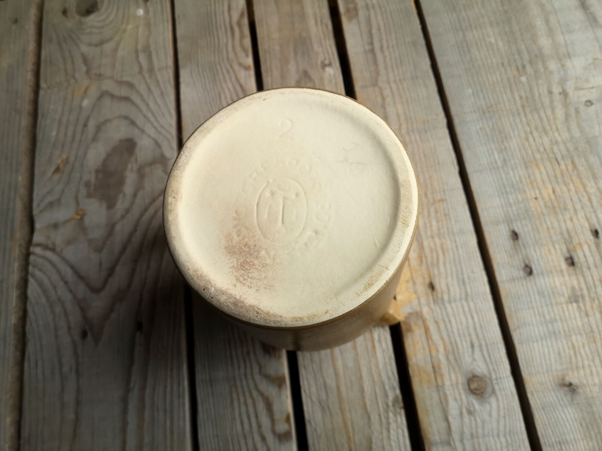 Brown Grepots Digoin sandstone pitcher