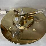 Murano glass effect flush mount light