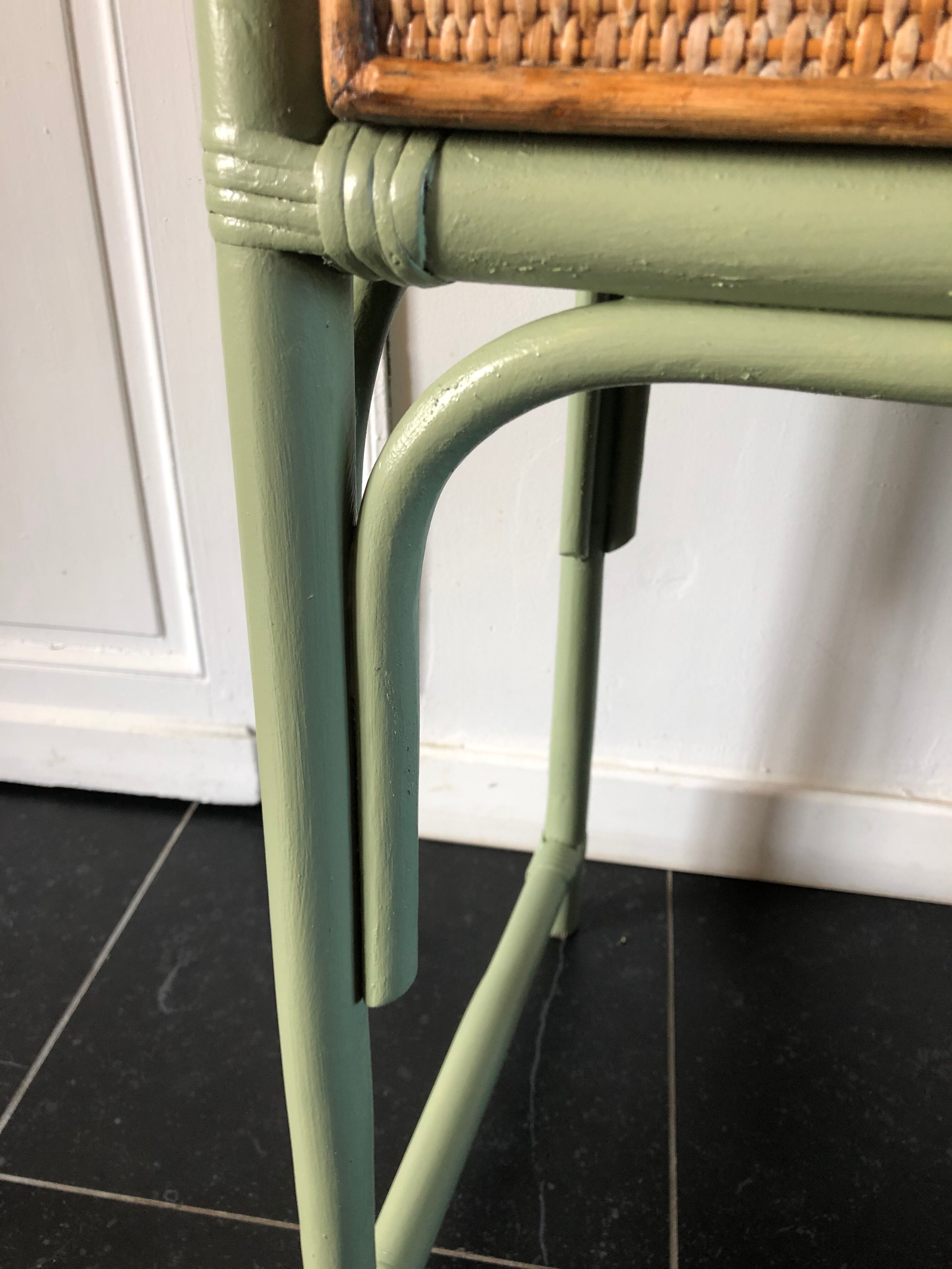 Rattan dressing table with mirror