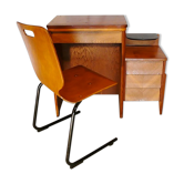 Oak desk and its chair, 1950