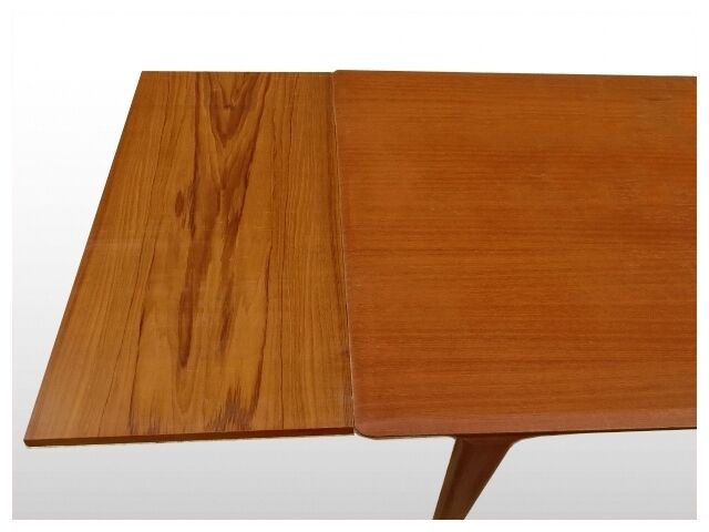 Table expandable Scandinavian vintage 1960 teak