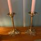 Pair of vintage brass candlesticks