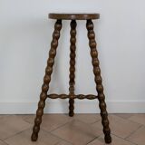 Paire tabourets tripodes