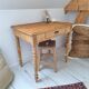 Farmhouse style side table in solid wood