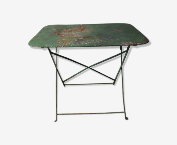 Table jardin fer pliante