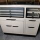Dentist furniture in metal and black opaline top 1950