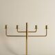 Scandinavian Modern Brass Candelabra by Hans-Agne Jakobsson, Markaryd, 1960s