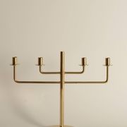 Scandinavian Modern Brass Candelabra by Hans-Agne Jakobsson, Markaryd, 1960s