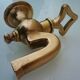 Old fountain tap for garden in brass, 4 parts
