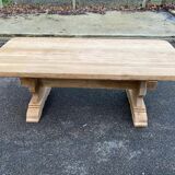 Table à manger de monastère rénovée en chêne massif du 19ème 200cm