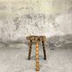 Brutalist wooden stool.