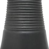 Black ceramic vase Vulcani by Franco Bresciani for Gabbianelli, 1970s