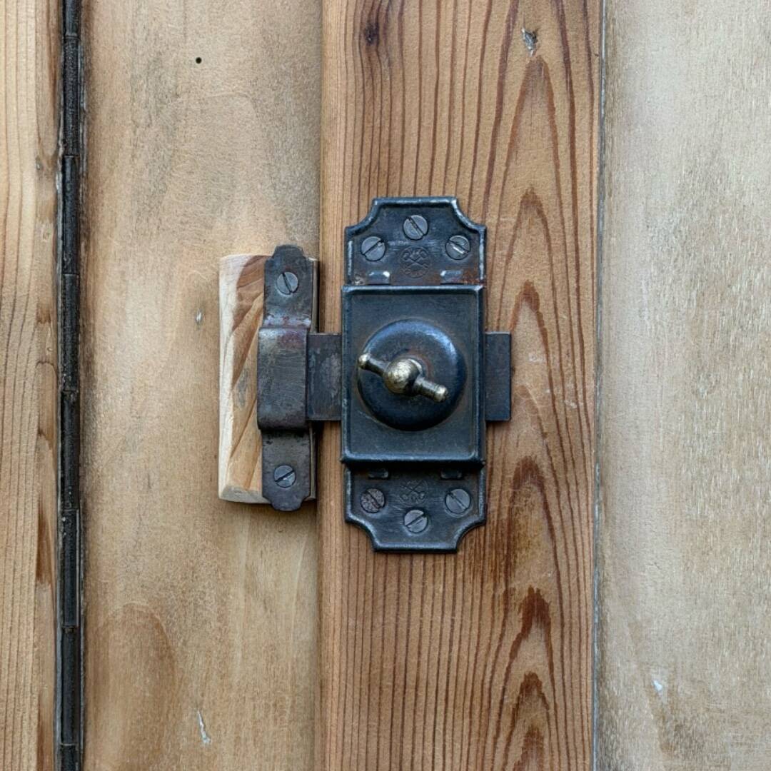 Vintage wooden wardrobe from 1940.