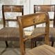 Série de 4 chaises + 2 fauteuils anglais en acajou fin XIXème