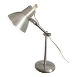 Lampe cocotte , lampe de bureau argentée