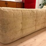 Togo vintage rose line 3-seater made in France beige velvet