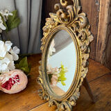 Baroque mirror from the 70s, in gilded wood