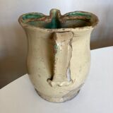 Vase pitcher 18th Italian glazed earth of Vietri Amalfi