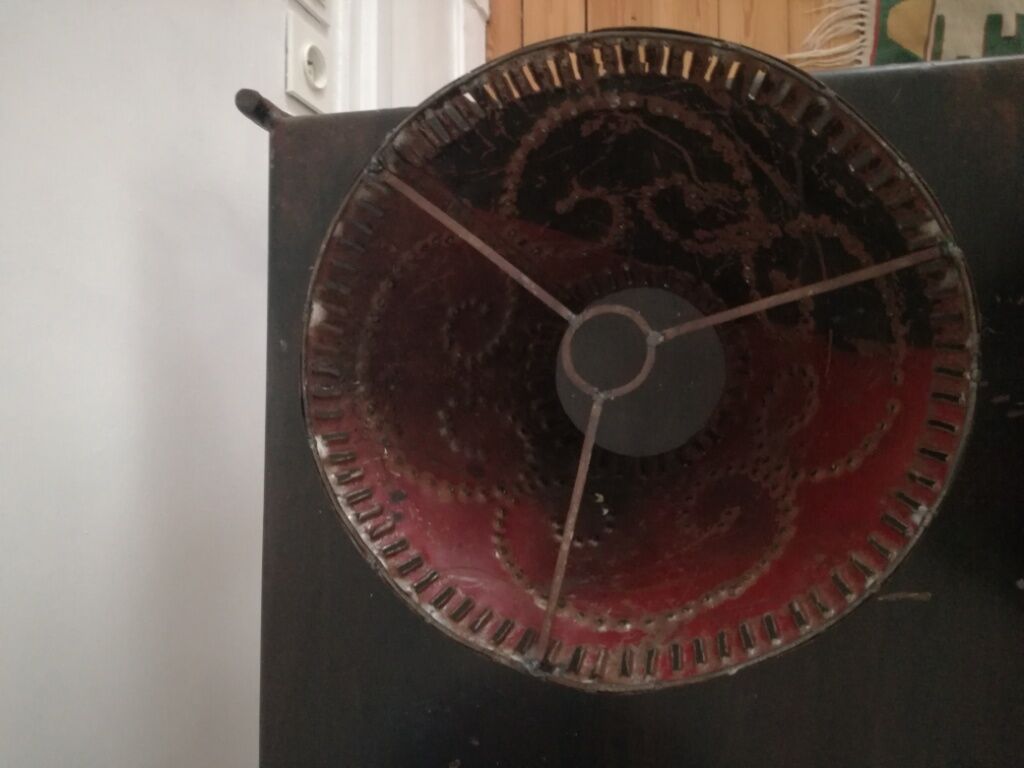 abat-jour de lampe en fer ajouré