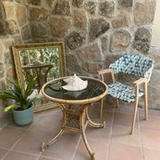 70s style wooden armchair