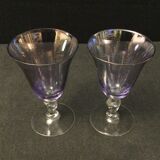 Set of 10 glasses of color