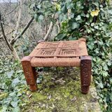 Large Indian rope stool from the early 20th century.