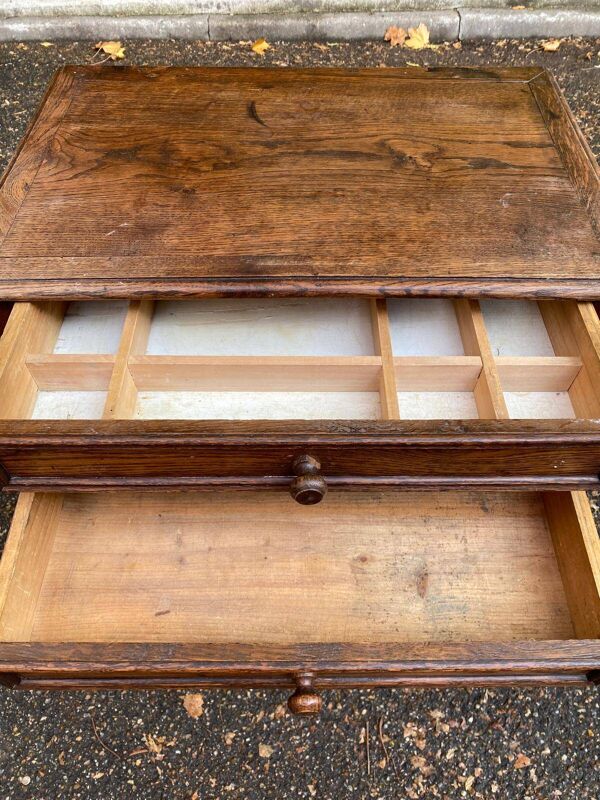 Table de chevet Napoléon III en bois massif