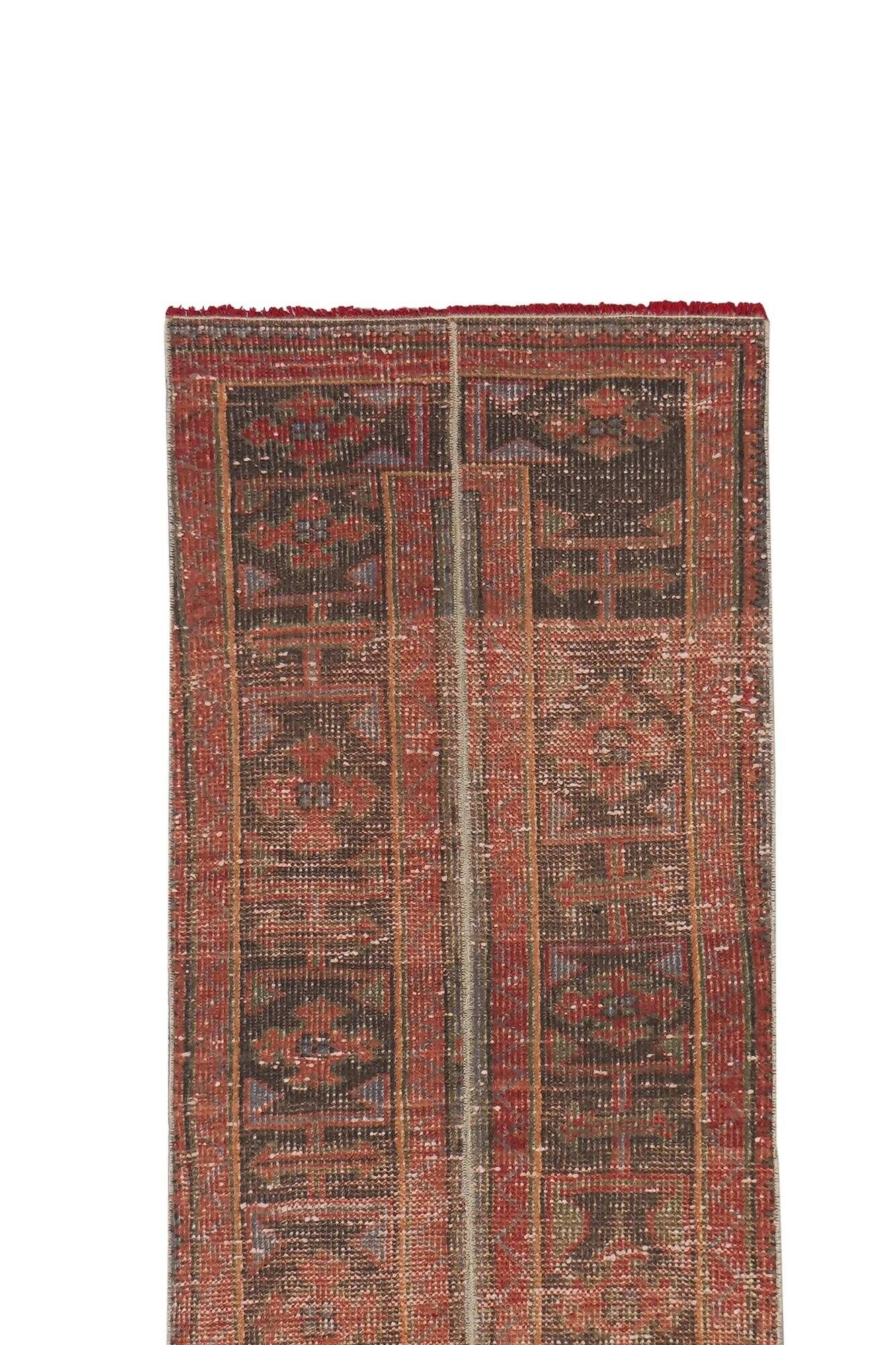 Vintage Turkish hallway rug 56x686 cm