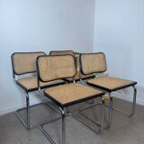 Four Marcel Breuer Cesca chairs Made in Italy