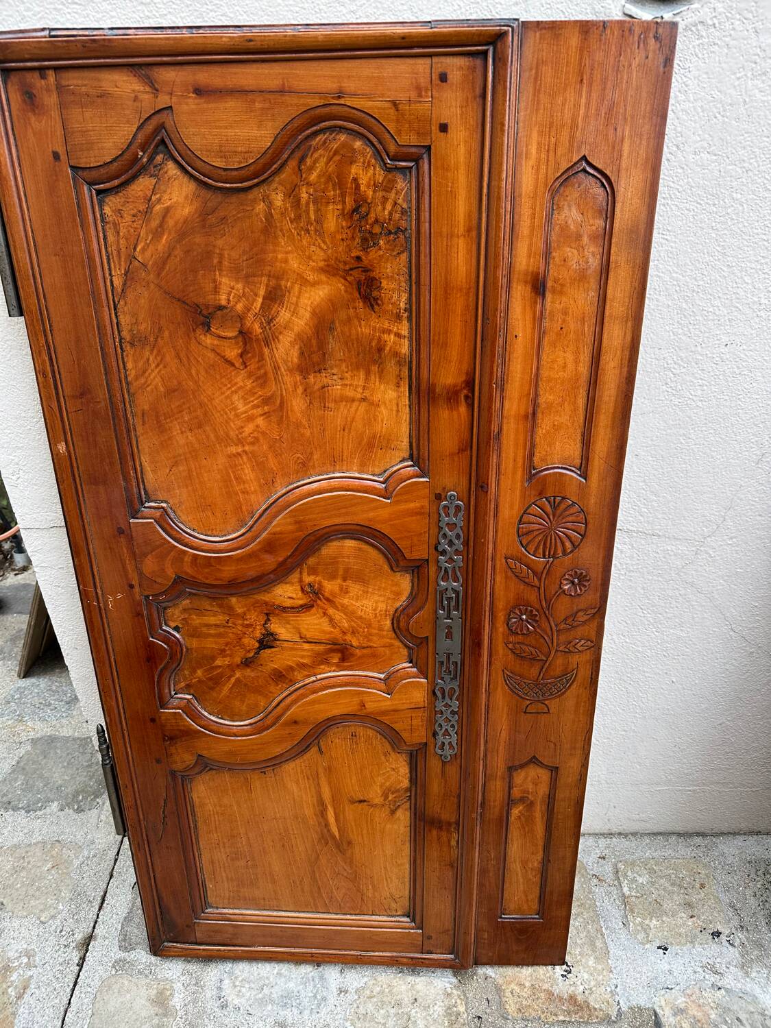 Pair of Louis XV style wardrobe doors