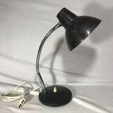 Lamp 70 vintage Brown metal and chrome years flexible table