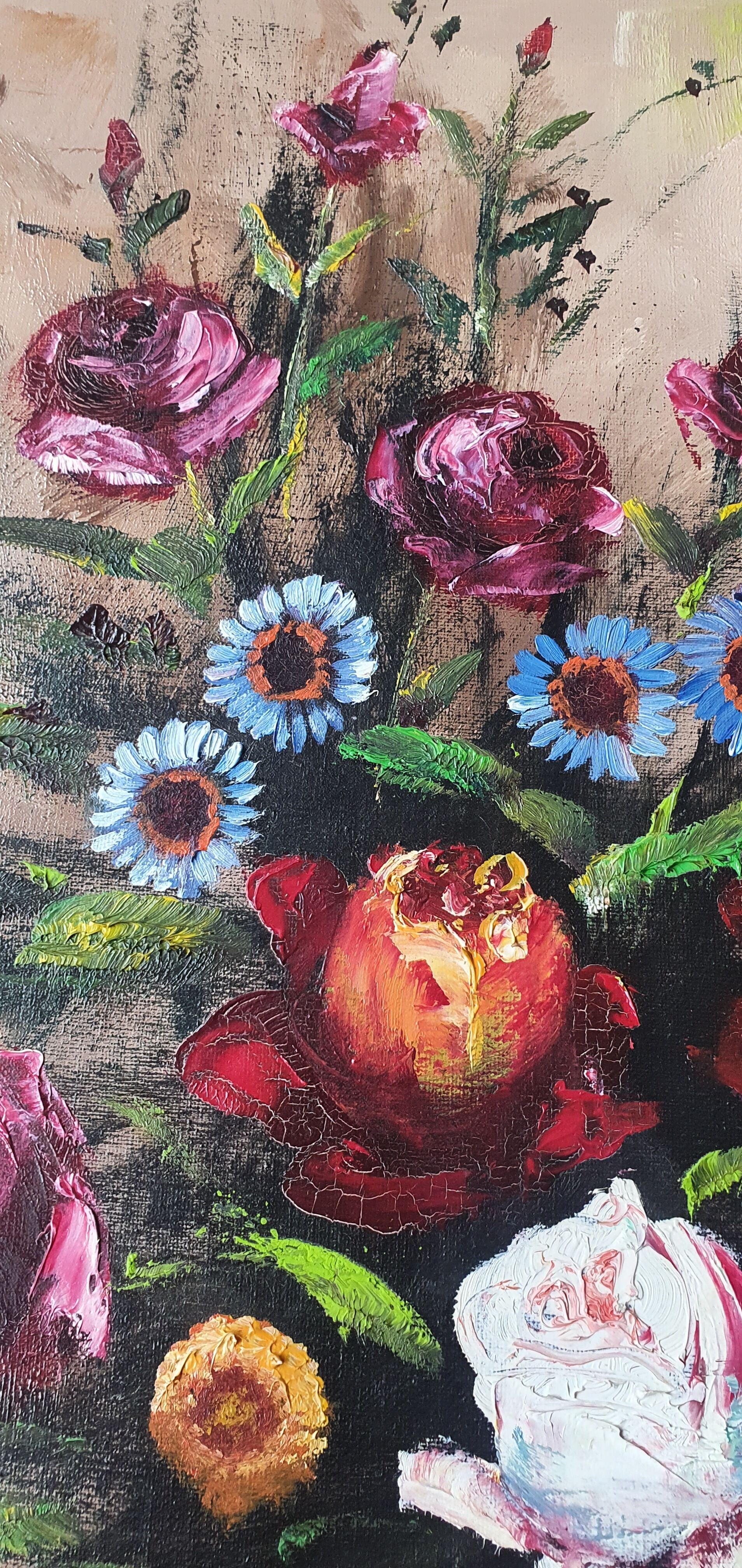 Flower bouquet painting