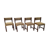 Series of 4 chairs Roche Bobois 70s