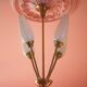 Vintage 4-light pendant light, articulated arm suspension, ceiling lamp, interior decor