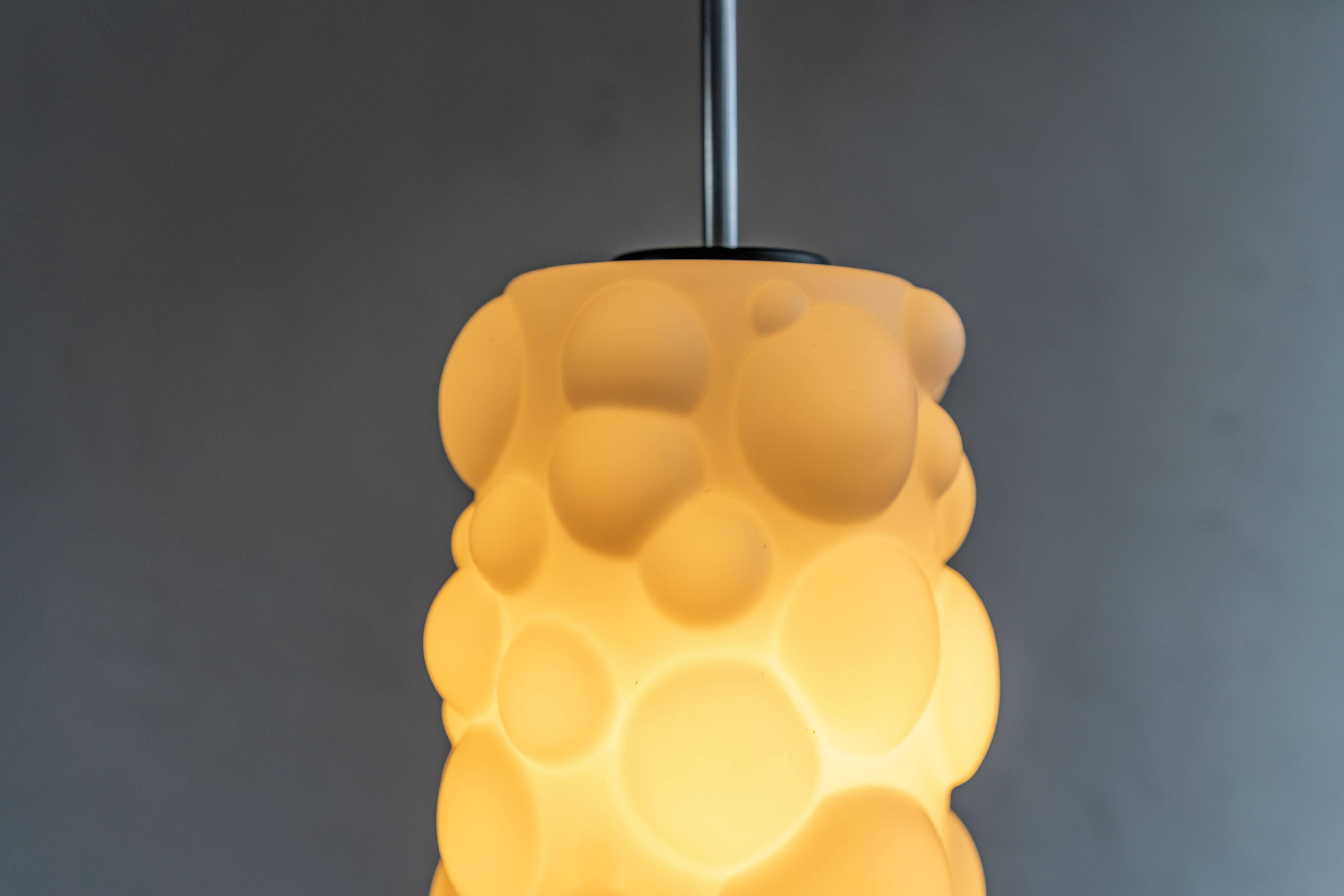 Bubbles Glass Pendant by Osvětlovací Sklo, 1970s