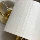 Two wall lights with articulated arm in gold metal Egolux