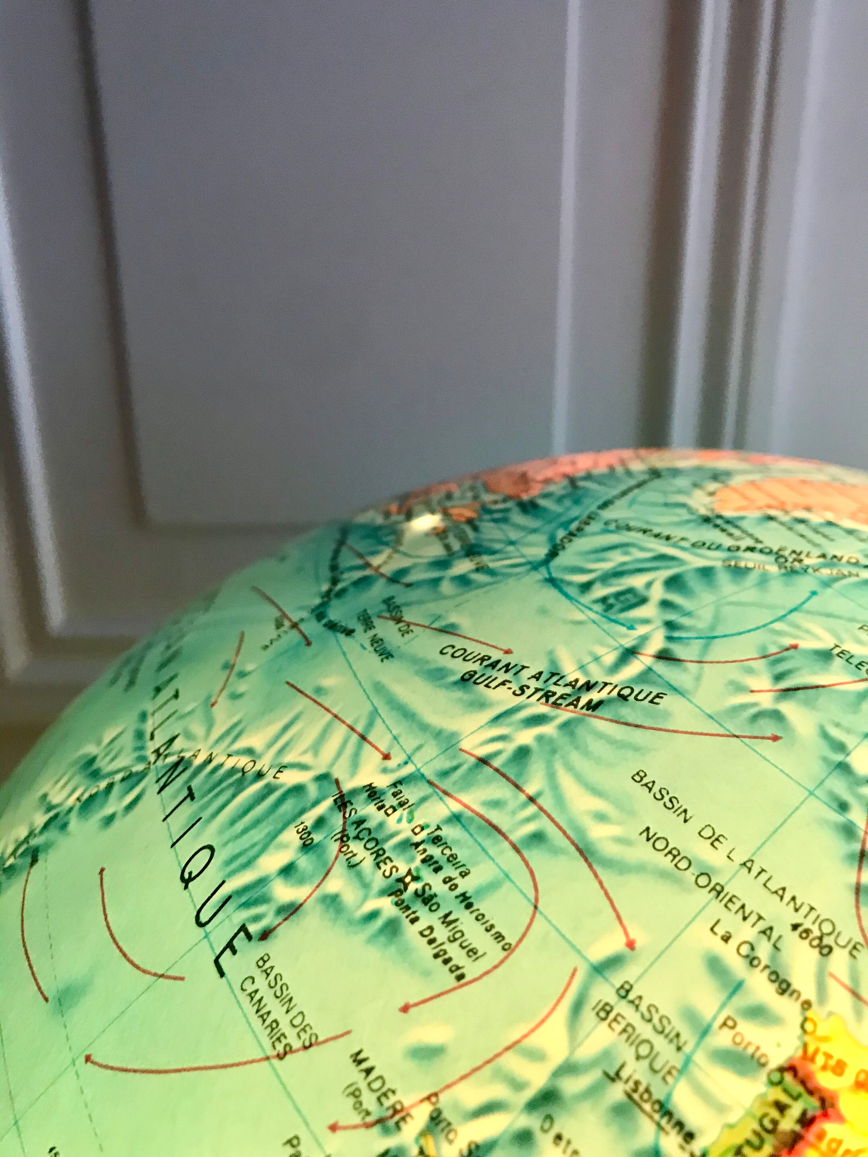 luminous globe Scandinavian design Made in Denmark 1976