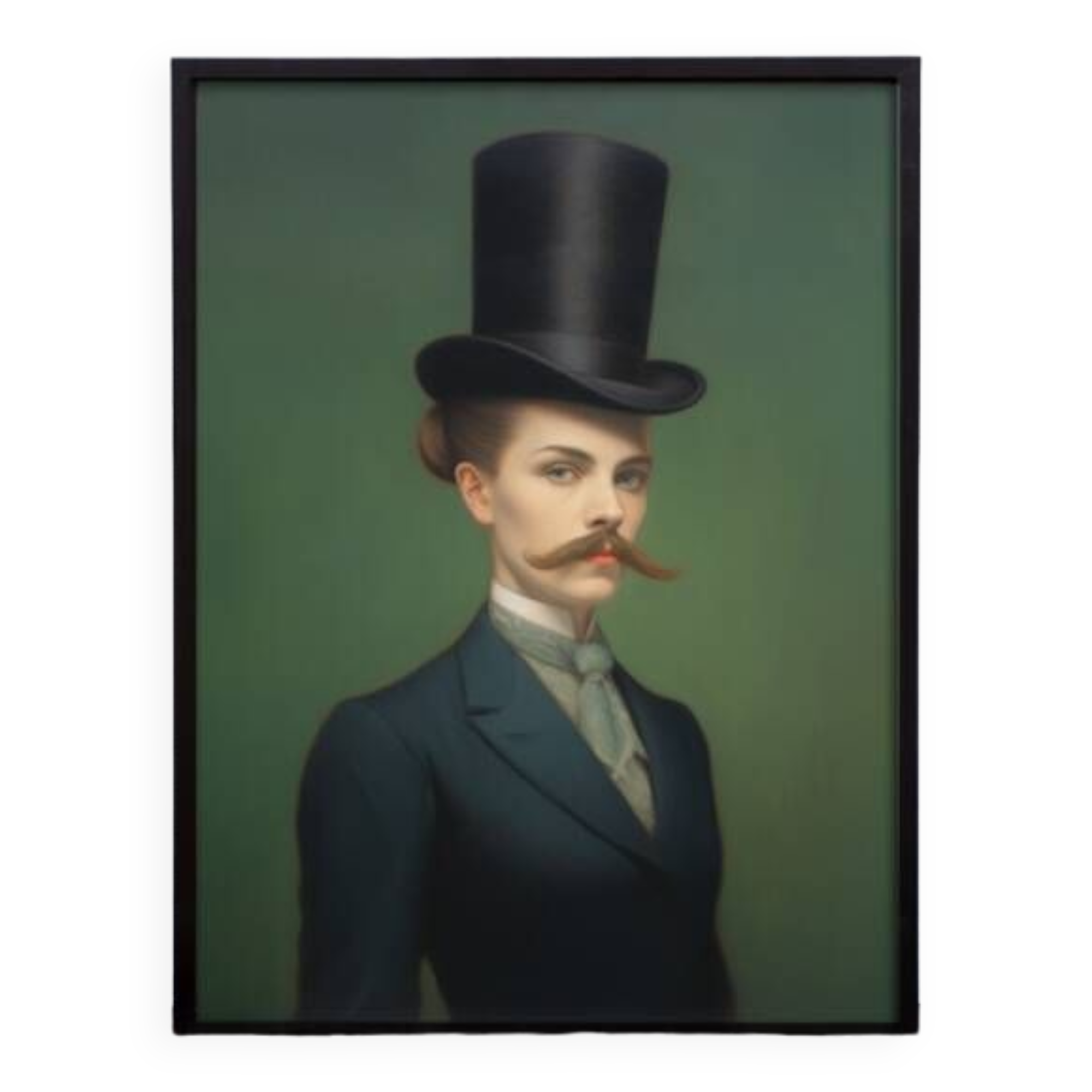 Old portrait - “Les moustachu-es” series