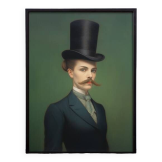 Old portrait - “Les moustachu-es” series