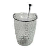 Glass bucket - ice spoon