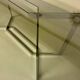 Vintage chrome and smoked glass table, 70s design, Paul Legeard DOM
