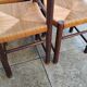 8 vintage straw chairs from the 1950s.
