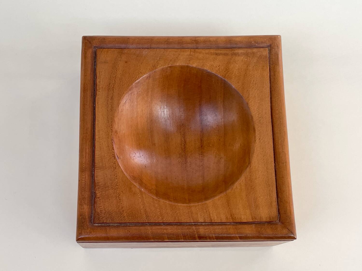 Solid wood catchall - Scandinavian style - modernist - 70s