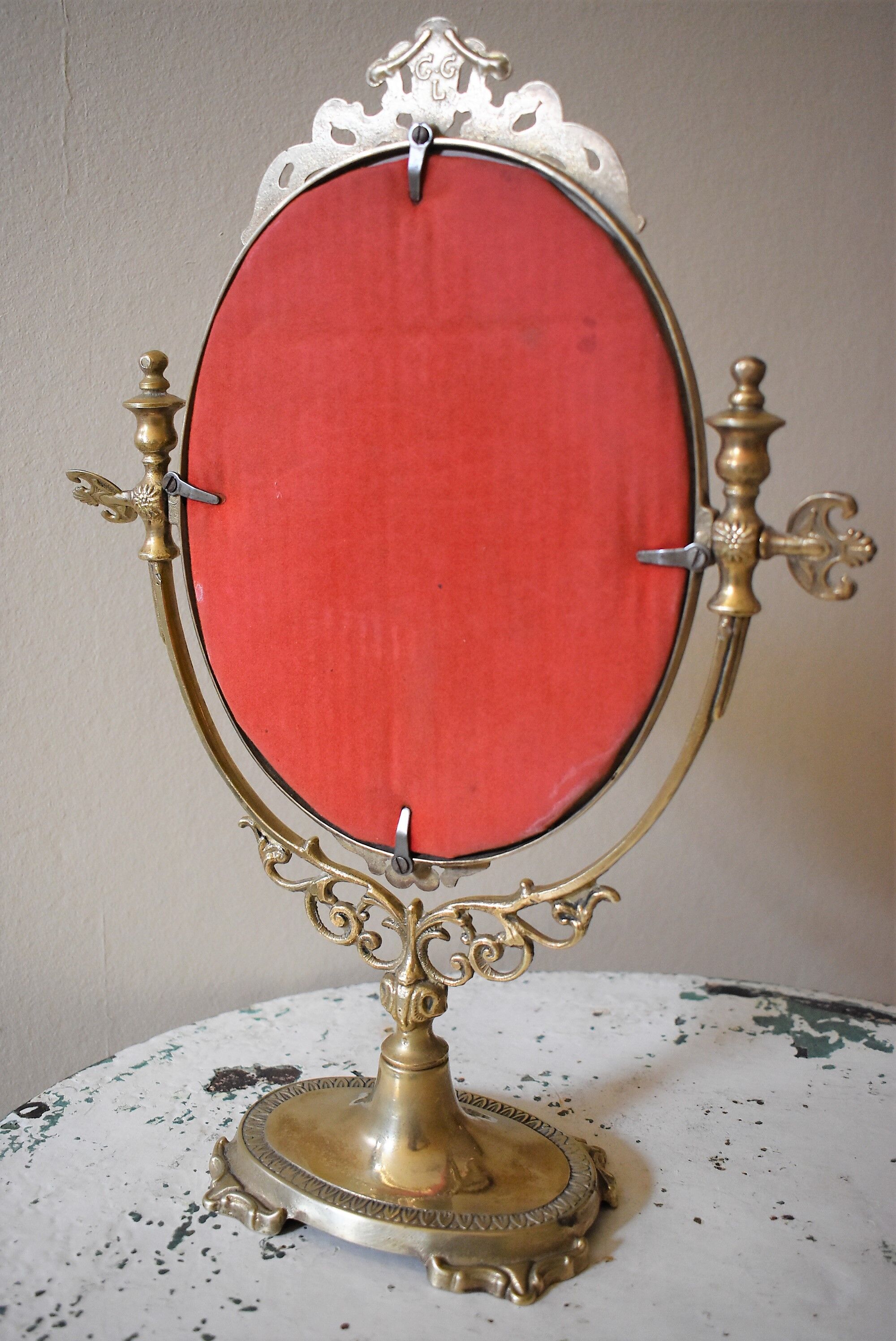 Psyche brass mirror 28x38cm