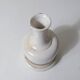ancient stoneware soliflore vase in white